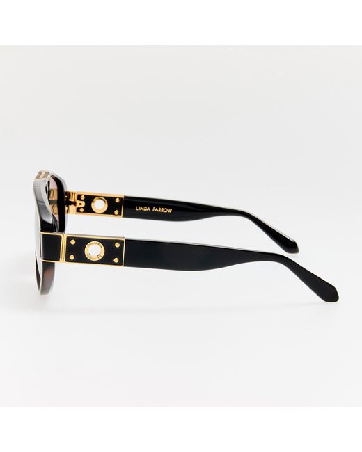 Linda Farrow Brown Rowan Sunglasses