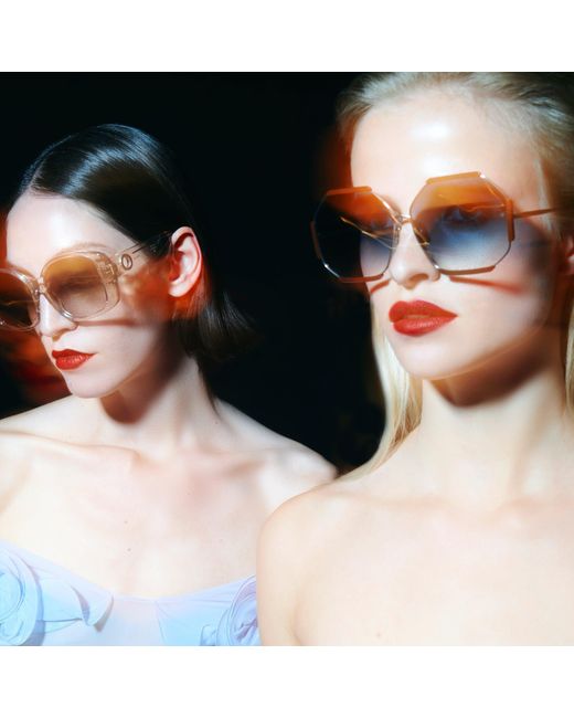 Linda Farrow Brown Venus Oversized Sunglasses