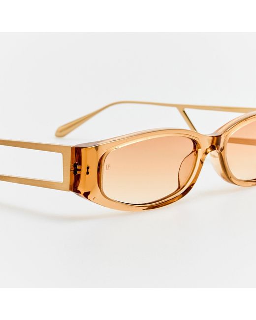 Linda Farrow Multicolor Susie Vista Temple Sunglasses