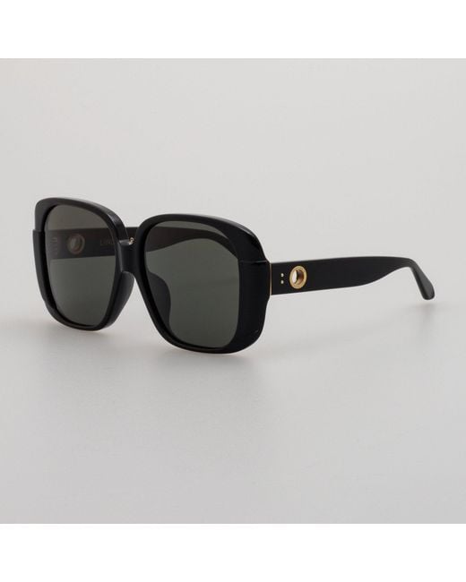 Linda Farrow Black Mima Sunglasses