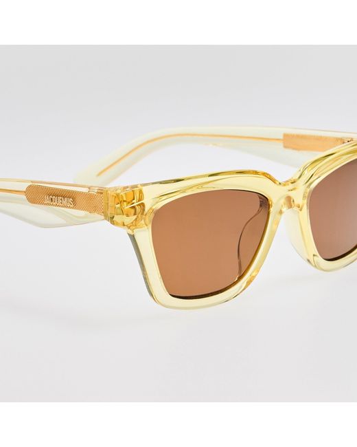 Jacquemus Brown Carre Sunglasses