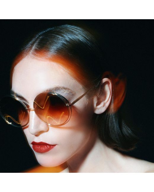 Linda Farrow Black Selene Sunglasses