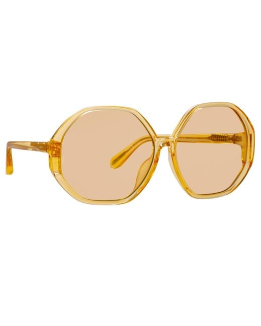 Linda Farrow Black Paloma Sunglasses