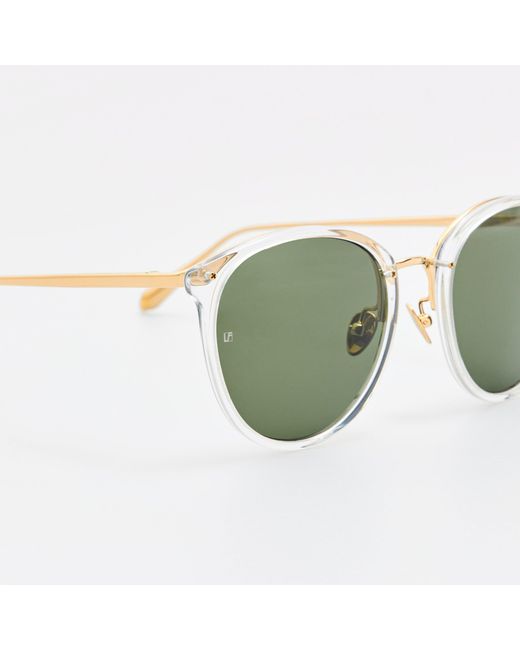 Linda Farrow Brown Men's Calthorpe Sunglasses for men