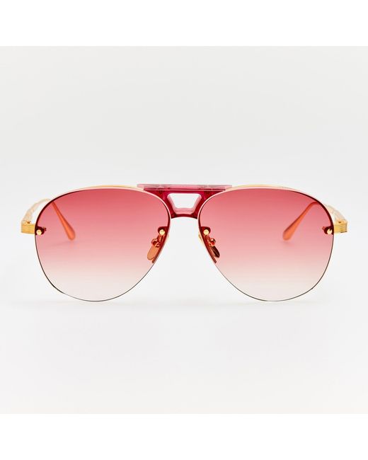 Linda Farrow Pink Taya Sunglasses