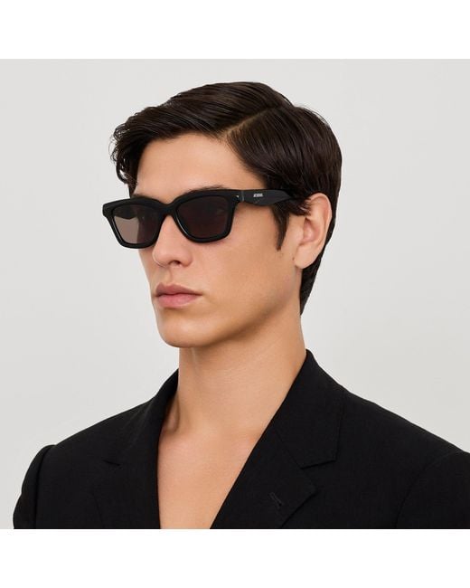 Jacquemus Brown Carre Sunglasses
