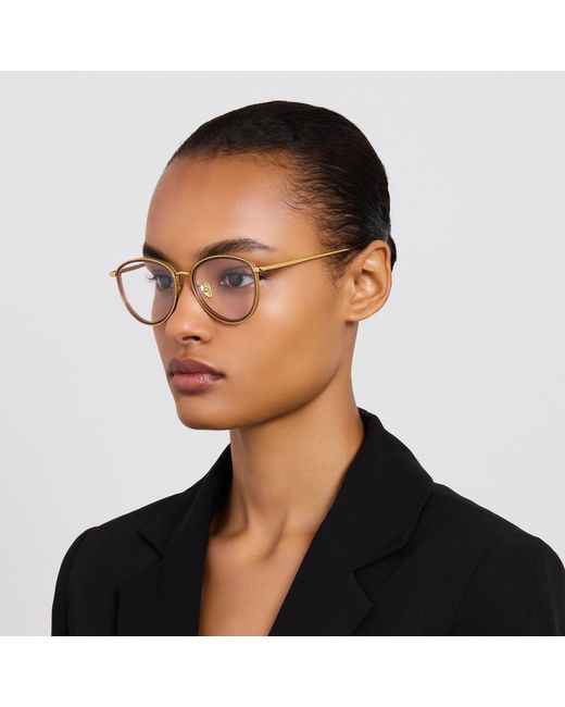 Linda Farrow Brown Dahlia Optical