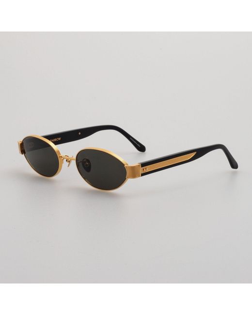Linda Farrow Black Sadie Sunglasses