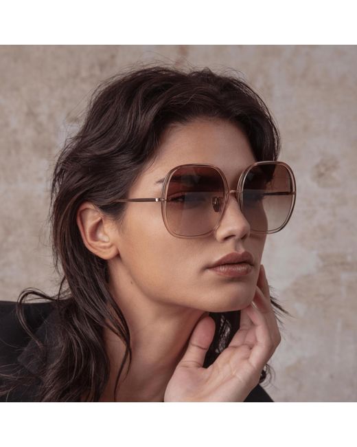 Linda Farrow Brown Celia Sunglasses