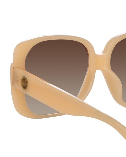 Linda Farrow Multicolor Mima Oversized Sunglasses