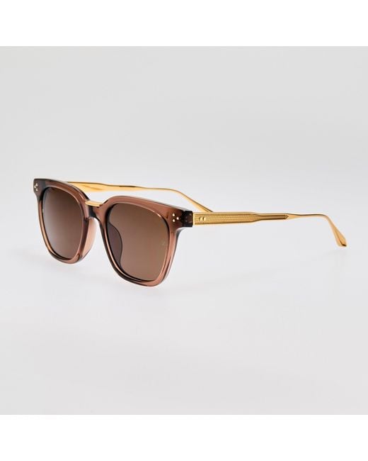 Linda Farrow Brown Evan Sunglasses