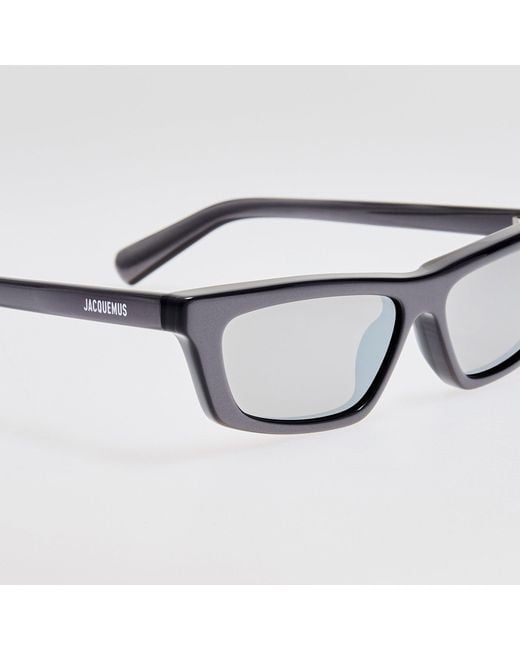 Jacquemus Gray Trapezi Sunglasses