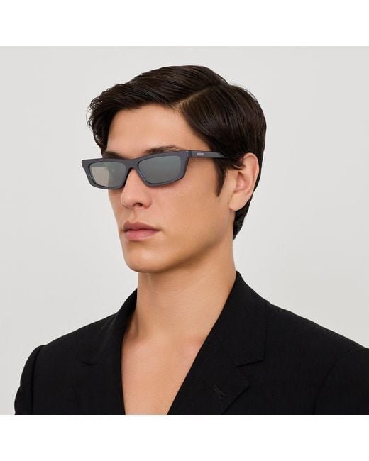 Jacquemus Gray Trapezi Sunglasses