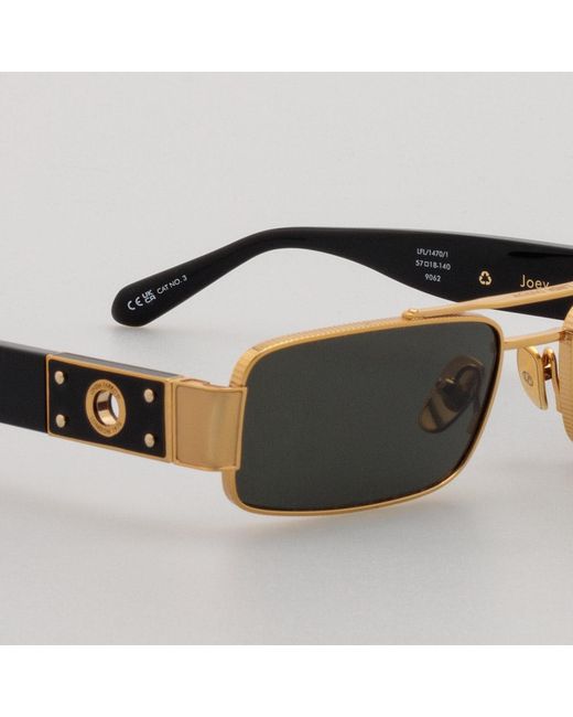 Linda Farrow Black Joey Sunglasses