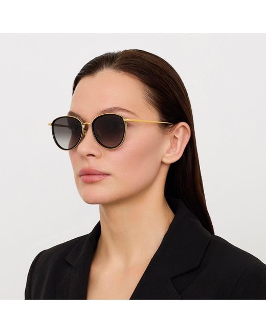 Linda Farrow Brown Dahlia Sunglasses