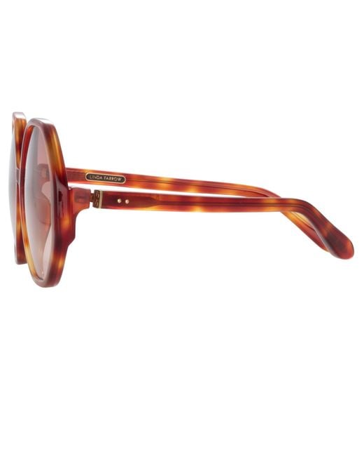 Linda Farrow Brown Paloma Sunglasses