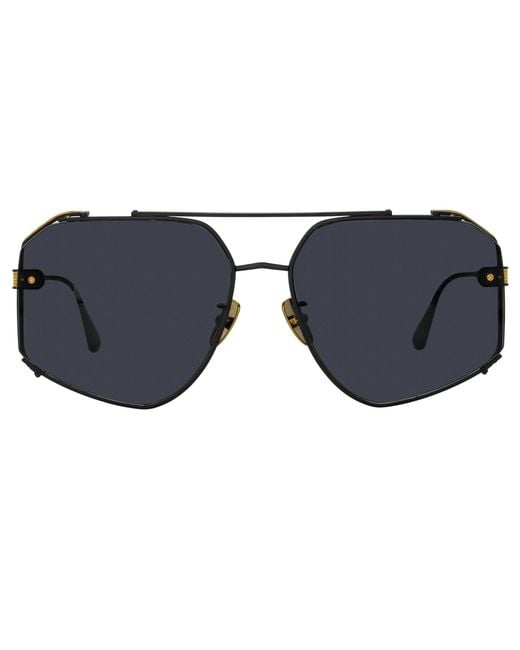 Linda Farrow Black Amar Sunglasses