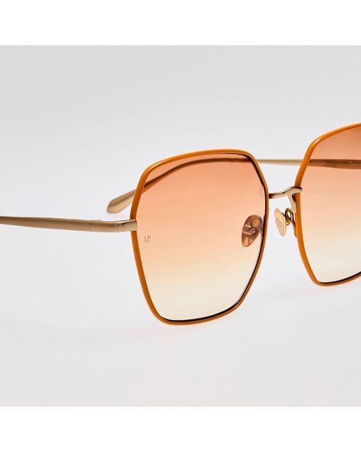 Linda Farrow Brown Darcie Sunglasses