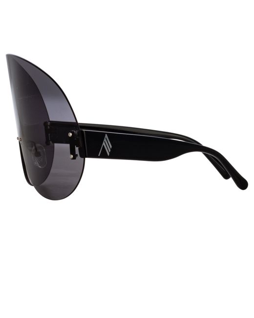 The Attico Gray Karl Oversize Sunglasses