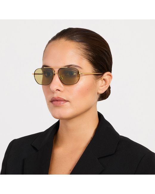 Linda Farrow Brown Arden Sunglasses