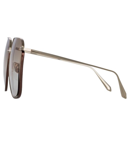 Linda Farrow Gray Camry Sunglasses