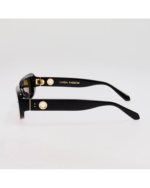 Linda Farrow Brown Flick Sunglasses