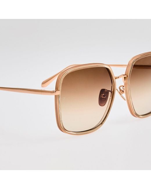 Linda Farrow Brown Alicia Sunglasses
