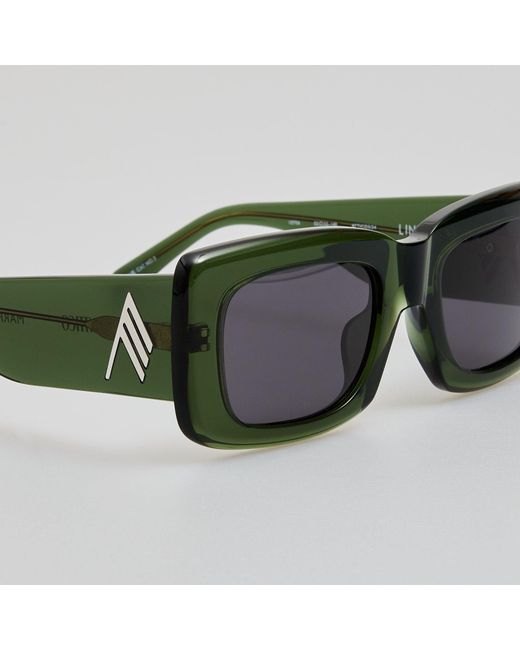 The Attico Gray Marfa Sunglasses
