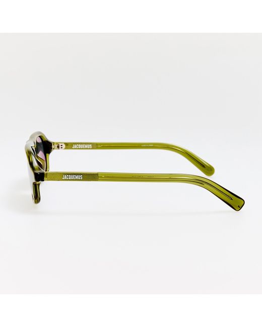 Jacquemus Green Becane Sunglasses Ln Khaki