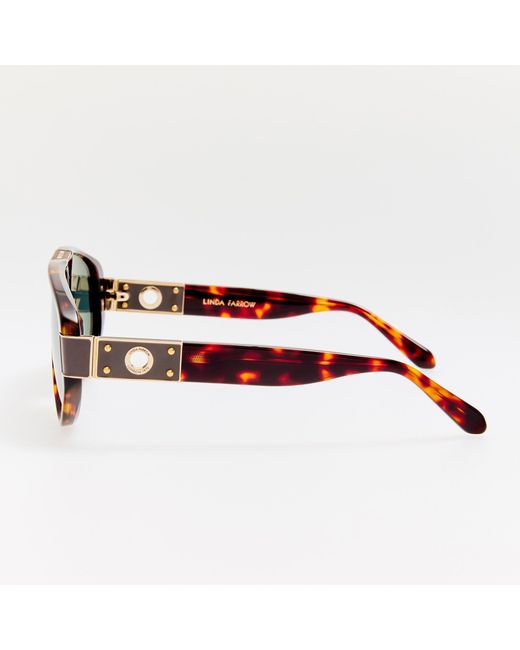 Linda Farrow Brown Rowan Sunglasses