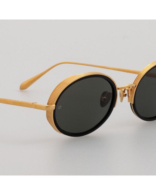 Linda Farrow Black Finn Sunglasses