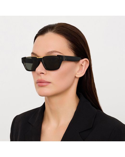Linda Farrow Brown Marcel Sunglasses
