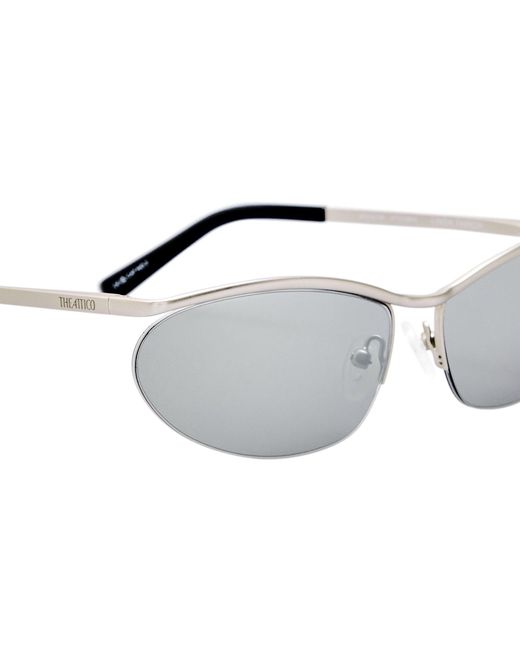 The Attico Gray Charlotte Sunglasses