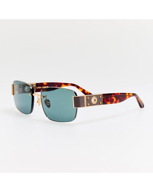 Linda Farrow Green Jessica Sunglasses