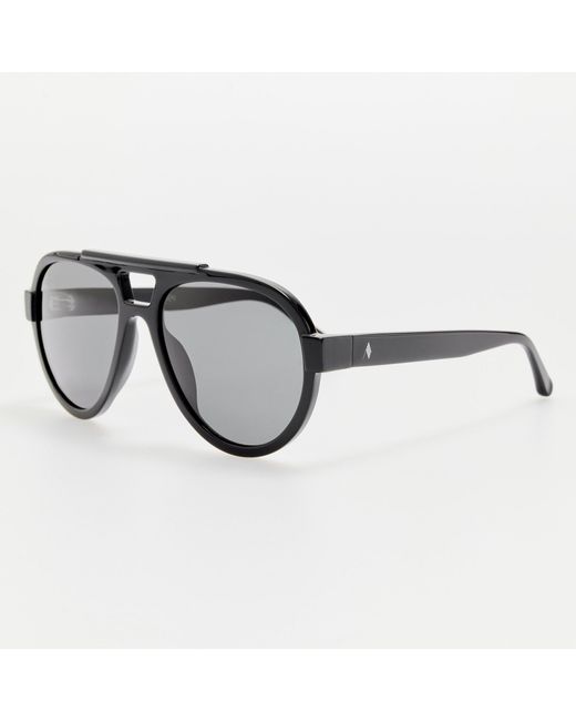 The Attico Black Jurgen Aviator Sunglasses