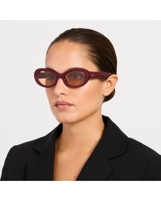 Dries Van Noten Pink Oval Sunglases