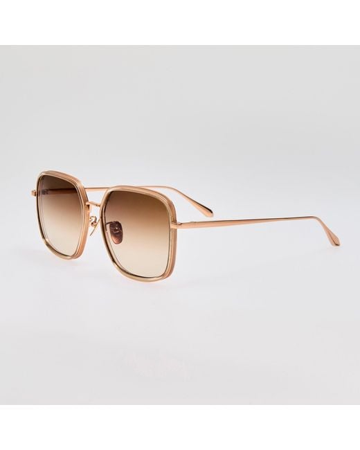 Linda Farrow Brown Alicia Sunglasses