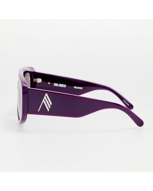 The Attico Purple Milano Sunglasses
