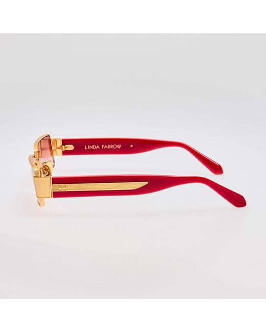 Linda Farrow Pink Kaia Sunglasses
