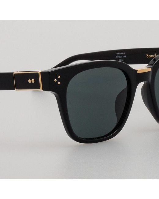 Linda Farrow Black Sanchez Sunglasses