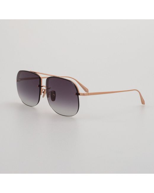 Linda Farrow Purple Seren Sunglasses
