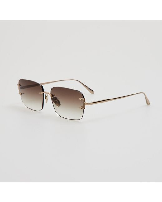 Linda Farrow Black Sasha Sunglasses