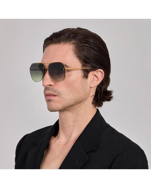 Linda Farrow Brown Quynh Sunglasses