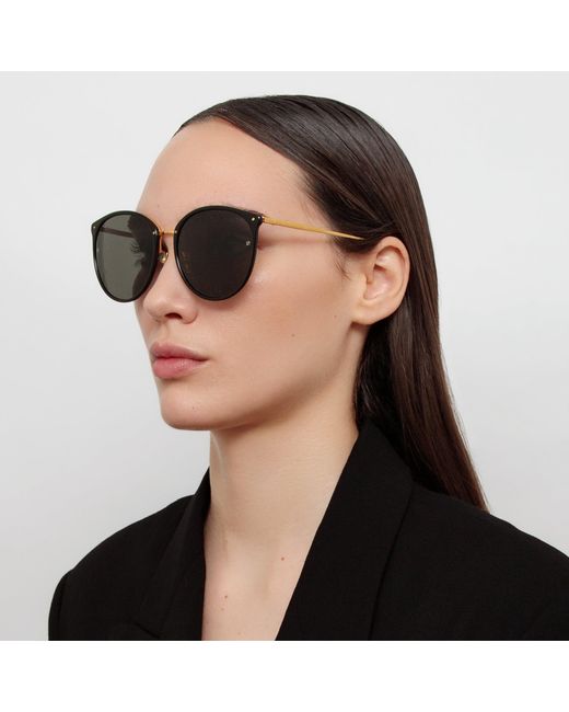 Linda Farrow Multicolor The Kings | Oversized Sunglasses