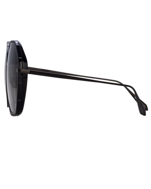 Linda Farrow Gray Rowe Oversize Sunglasses