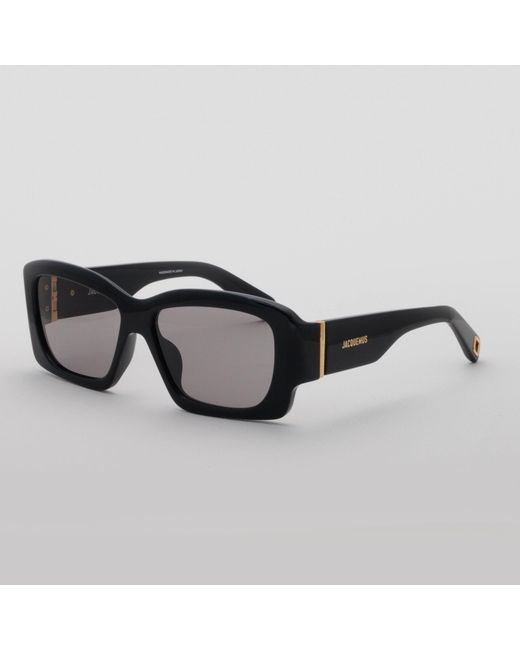 Jacquemus Black Croisiere Rectangular Sunglasses