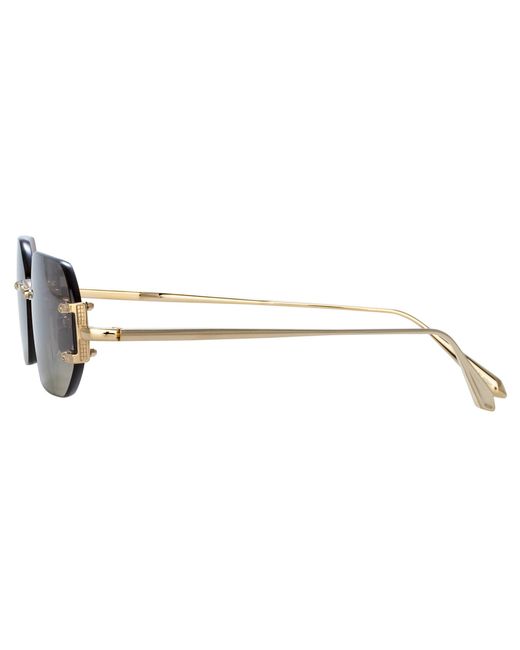 Linda Farrow Brown Magali Sunglasses