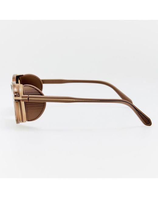 Linda Farrow Brown Orion Explorer Sunglasses