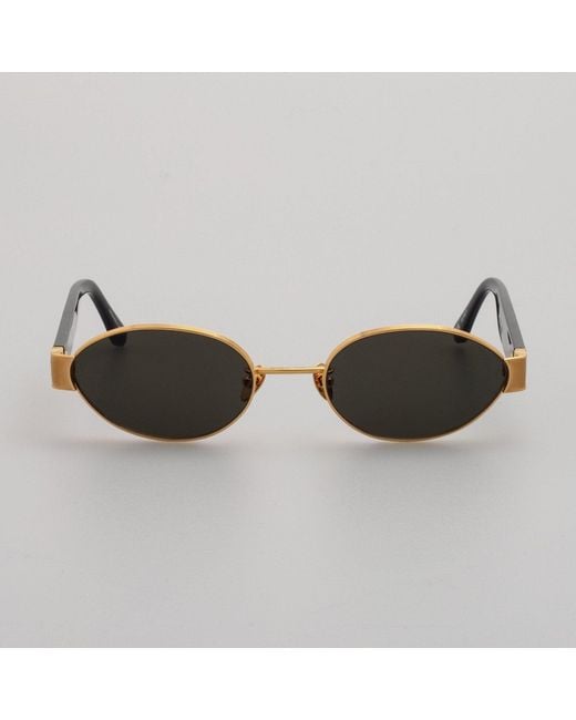 Linda Farrow Black Sadie Sunglasses
