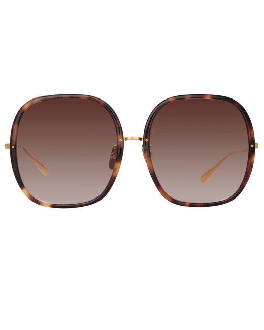 Linda Farrow Brown Celia Sunglasses